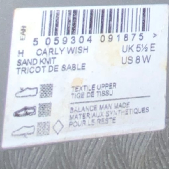 CLARKS TAN KNIT BALLET FLAT  8W. CLOUDSTEPPER - Picture 11 of 11